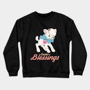 Easter Blessings - Cute Easter lamb Crewneck Sweatshirt